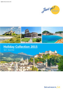 Just Go! Holidays brochure